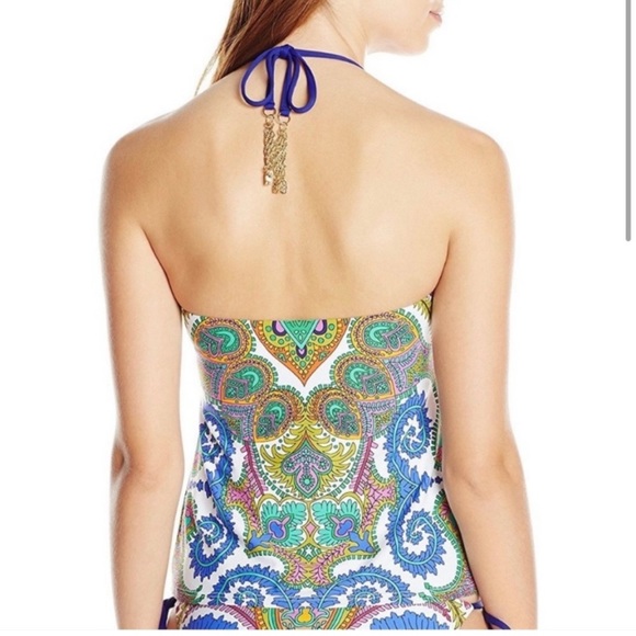 Trina Turk Pacific Paisley Tankini Set Size 6 Medium - Picture 2 of 13